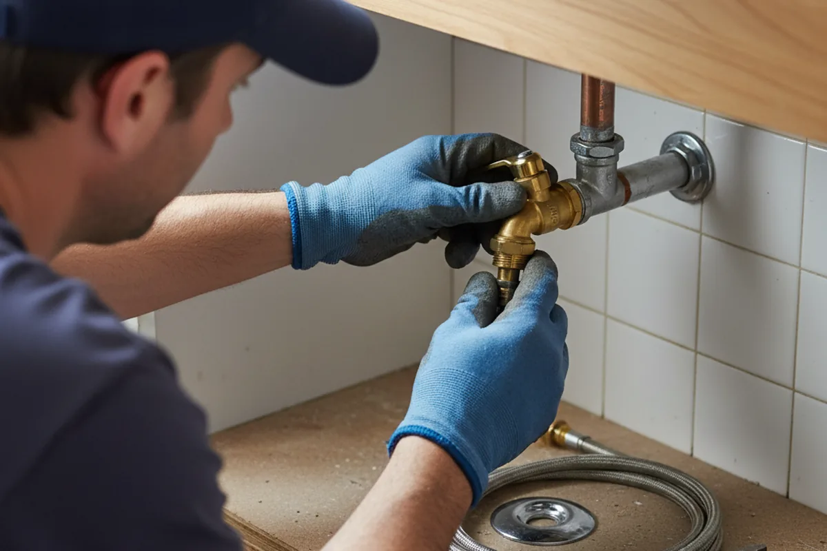 Shutoff valve and fitting work during Faucet and Fixture Repair in Mountville